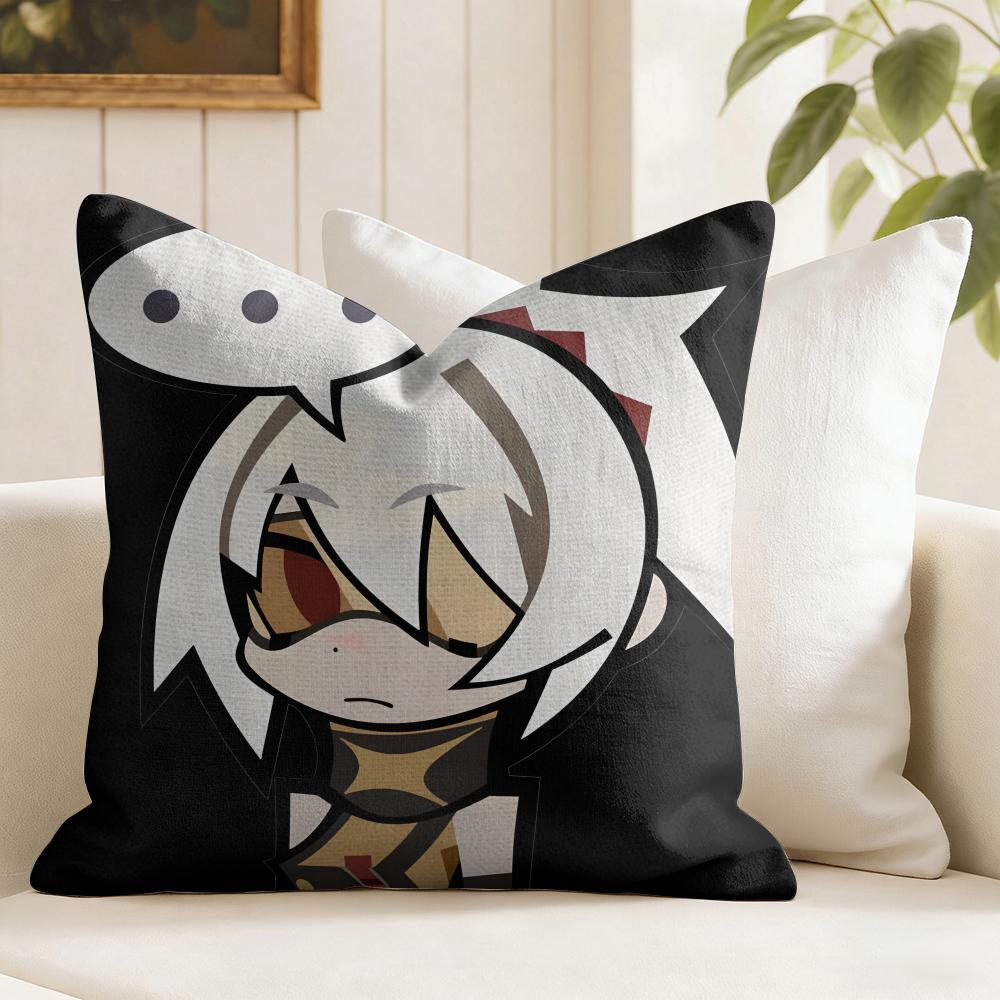 Zenless Zone Zero Soldier Cushion Cover Eco Linen Pillow Case DoubleSided Print Breathable Durable Zipper Home Decor Gift