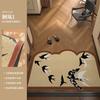 French Entry Door Floor Mat, Dirt-Resistant Leave-In Pvc Silk Ring Floor Mat Can Be Cut, And Foot Pads In Household Shoe Changing Area Can Be