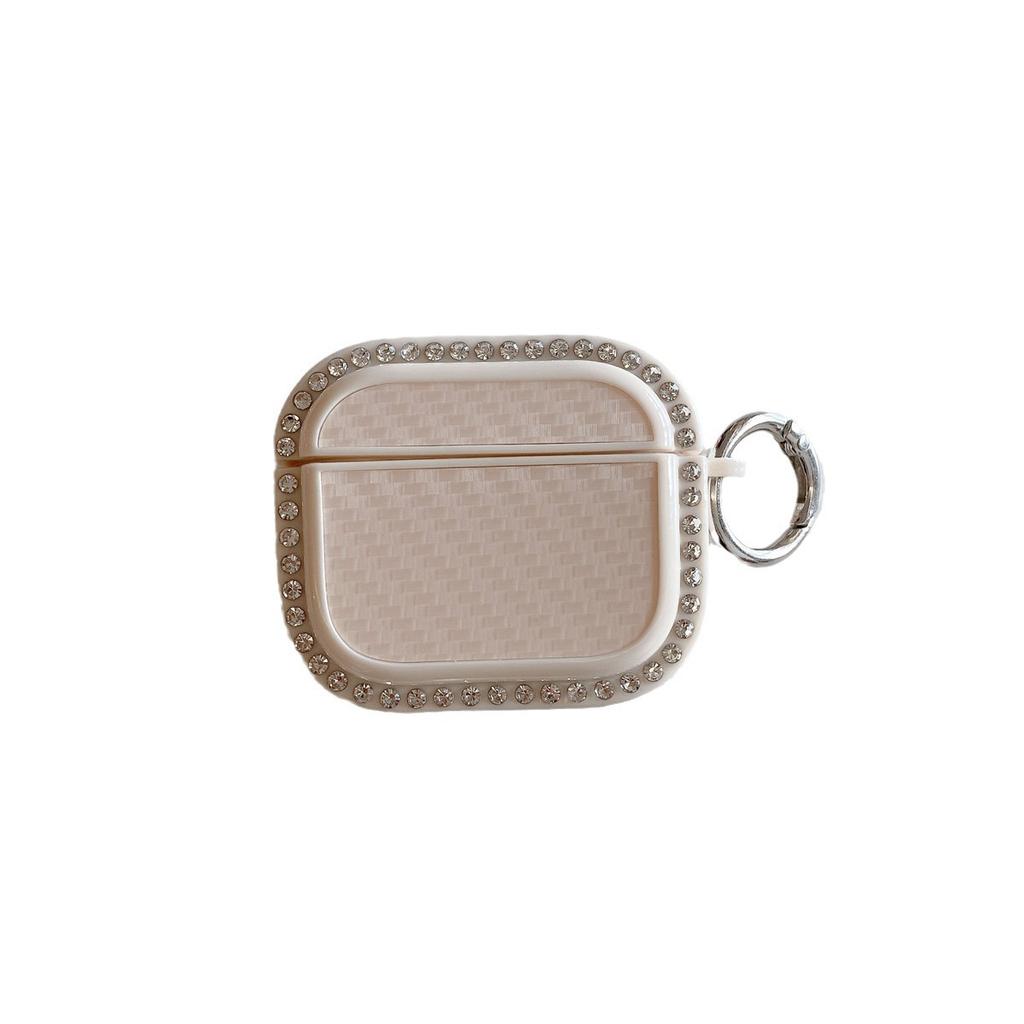 Diamond-encrusted carbon fiber is suitable for Apple AirPods 1 generation 1 Bluetooth headset case Pro1 headset case New and simple