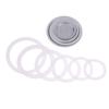 4Pcs/Set 3 Silicone Gaskets + Aluminum Filter Moka Pot Coffee Bottle Replacement Compatible With 1/2/3/6/9/12 Coffee Cup