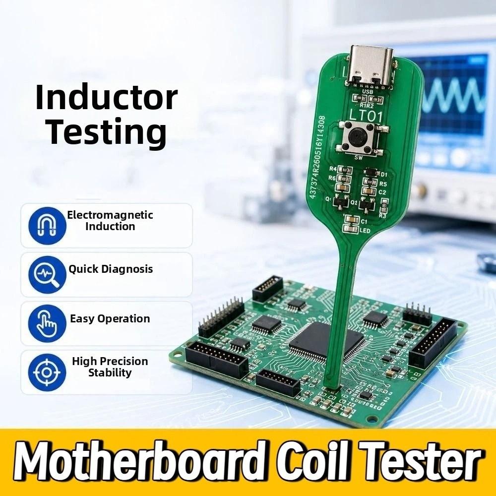 Strong Stability Motherboard Coil Tester High Accuracy Quick Fault Check Tool PC Repair