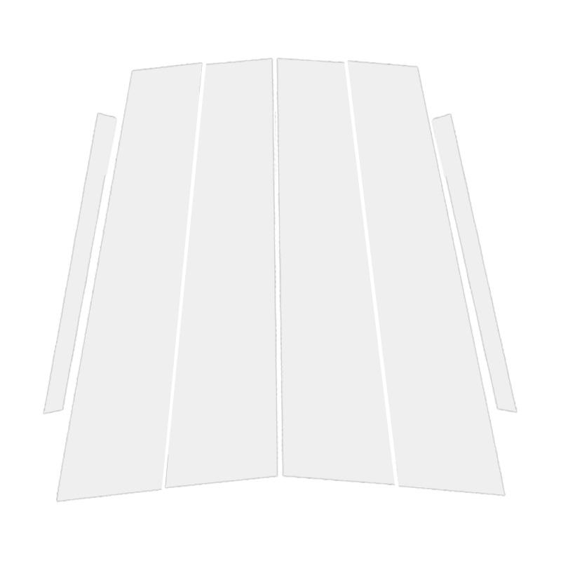 

6 шт. серебристых декоративных наклеек на центральную стойку окна автомобиля, подходят для Mercedes Benz A Class W177 Hatchback/Sedan 2019-2025