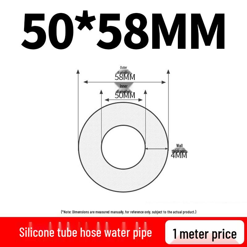 Translucent Silicone Rubber Hose, High-Temperature Resistant, Industrial-Grade Elastic Heat Conducting Tube, 4 or 6 Points.