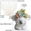 Yak Succulent Plant Flower Pot Resin Silicone Mold Sitting Cute Cow Storage Box Concrete Mould Cow Yak Candle Cup Gypsum Molds