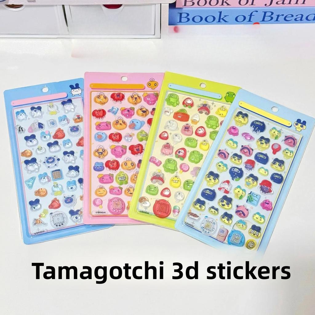 Tamagotchi 3D Stickers - Cute Cartoon Multi-color Decals Perfect for Kids DIY Decor and Lovely Craft Lovely Gifts for Children
