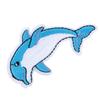 20 Stück Handgefertigte Delfinmuster Nähstickerei Stoffaufnäher Kleiderzubehör