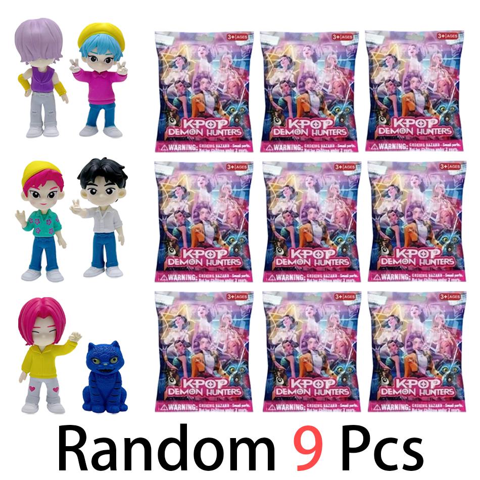 Anime K-pop Demon Hunters Series Figure Bag Tiger Figurine Toy Desk Decoration Statues Ornament Halloween Christmas Kid Gifts