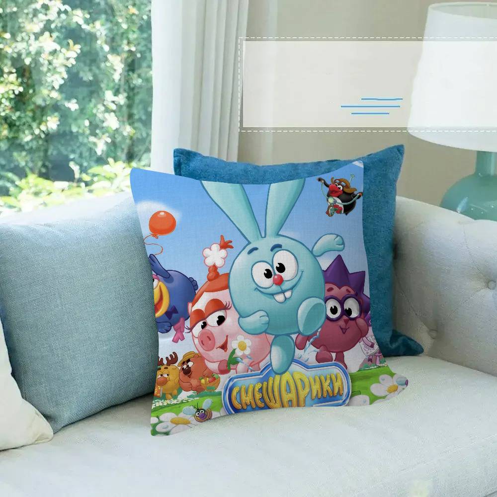 Cuscino Rettangolare Divertente Cartone Animato Carino kKikoRiki Smeshariki Chiko Copricuscino Decorativo Federa per Cuscino Custodia per Cuscino Stampata per Divano