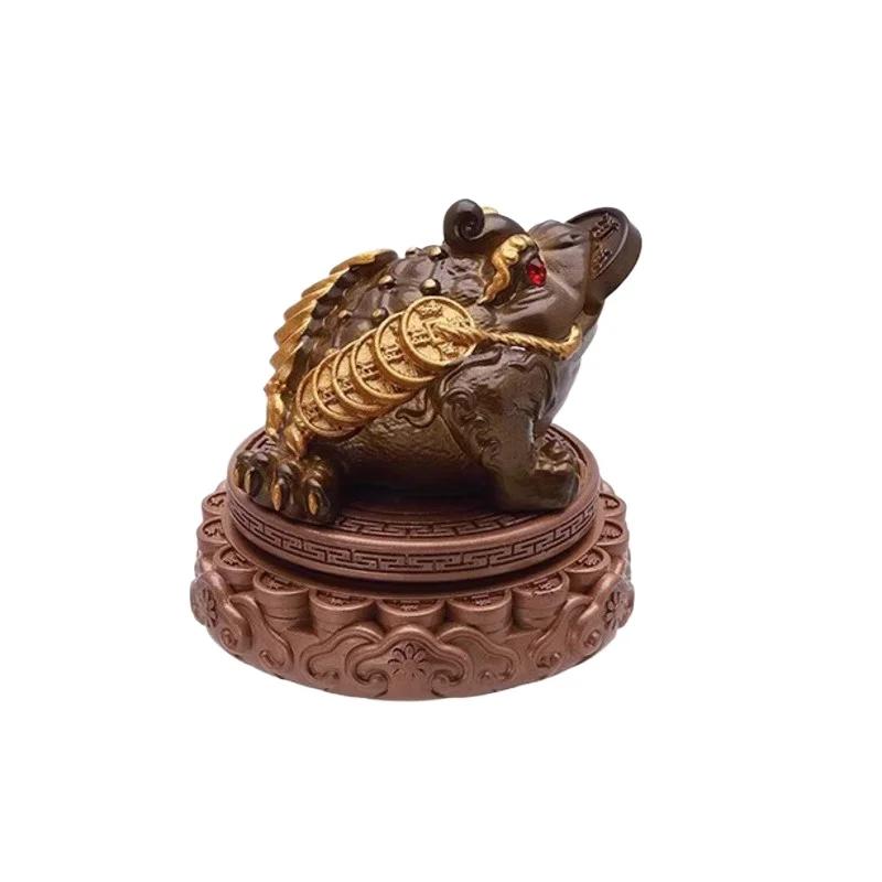 High-grade Golden Tea Ornaments New Chinese Style Table Decoration Crafts Gift Color-Changing Tea Pet