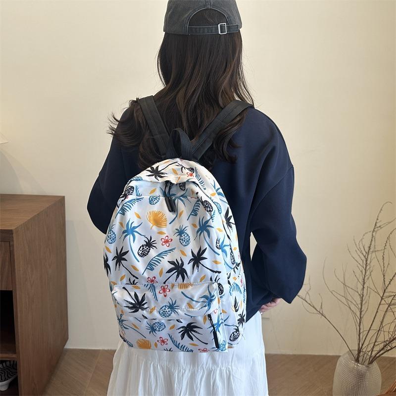 New Schoolbag Female Style, College Student Backpack Primary School Junior High School Leisure College Style Backpack Female