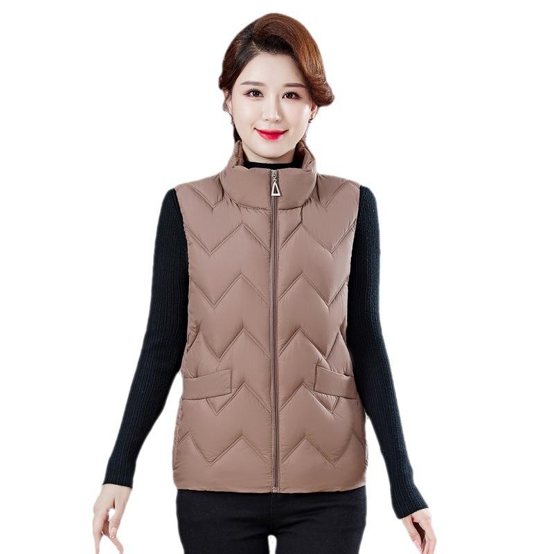 Winter Middle-aged and Elderly Mothers Cotton Vest Autumn and Winter New Short Outer Wear