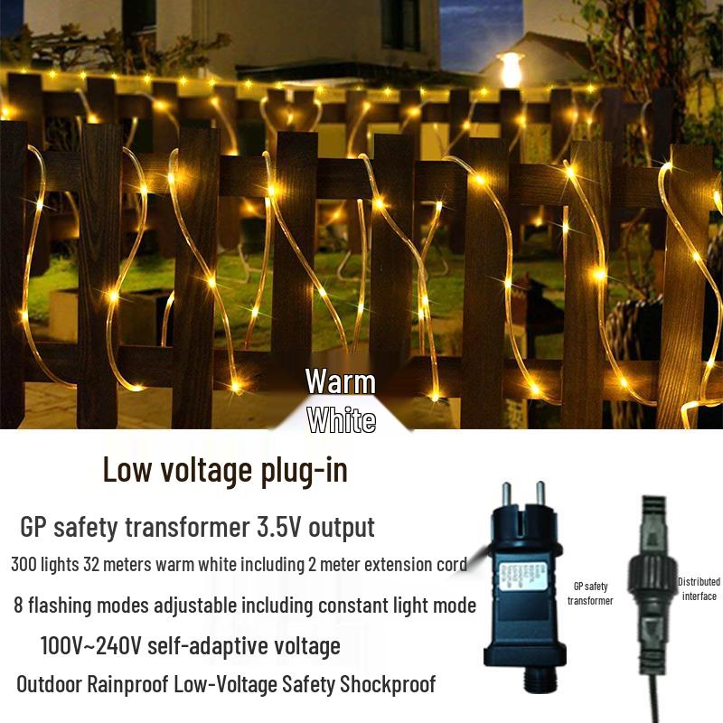Solar LED Waterproof Christmas Fairy String Lights for Outdoor Decoration