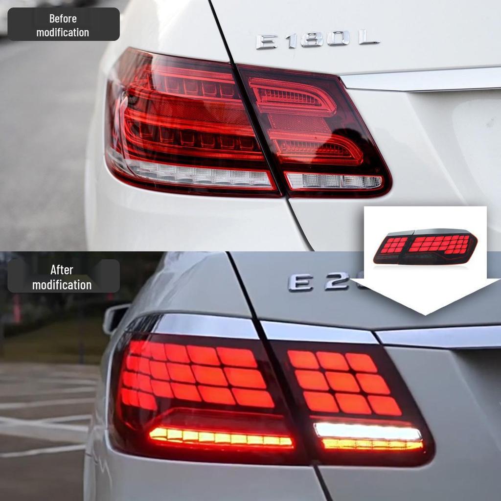 09-15 Mercedes-Benz E-Class W212 Dragon Scale LED Taillight Assembly with Sequential Turn Signal