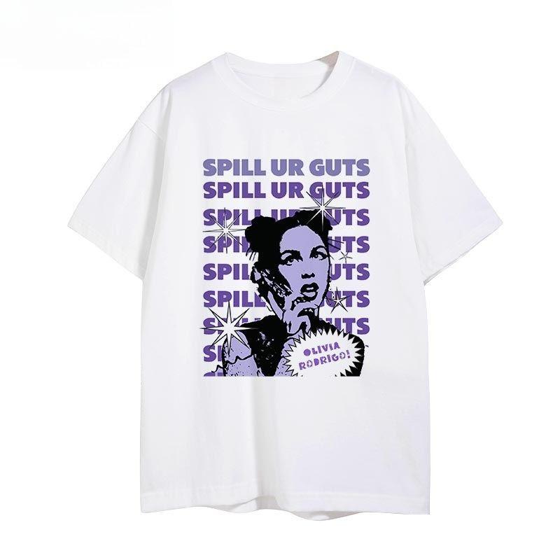 

Short-sleeved Concert T-shirt, Pure Cotton T-shirt For European And American Men And Women In Summer y2k top t shirt vintage S