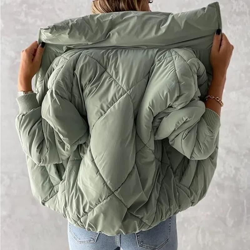 Women's Quilted Puffer Vest Sleeveless Lightweight Zip Up Jacket Winter Warm Coat Outerwear Short Puffer Jacket with High Collar