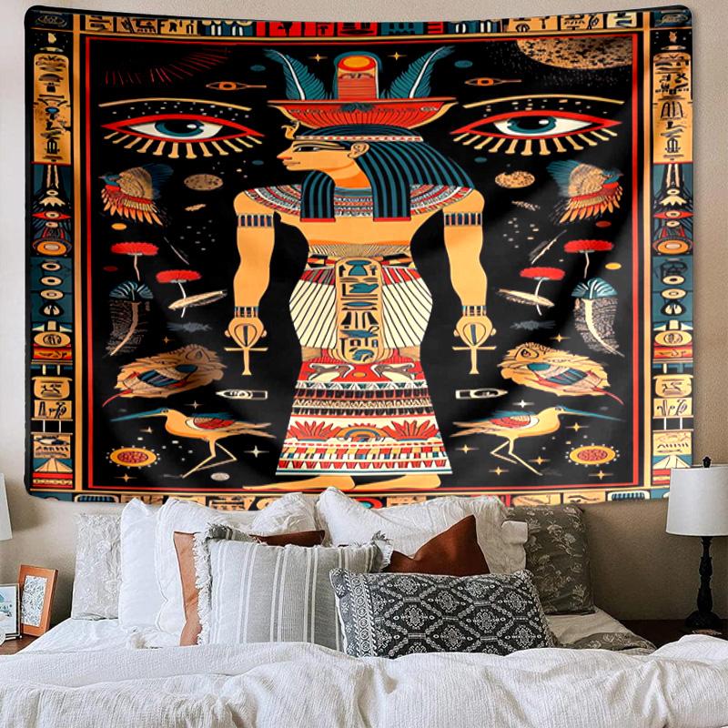 Ancient Egyptian Hieroglyphics Tapestry Room Decoration Wall Hanging for Living Room Bedroom, dormitory, Birthday and Christmas gifts