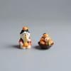 ZAKKA Miniatures Cat Panda Home Decor Crafts Cute Orange Figurines Resin Handicraft Desktop Ornaments Car Interior Accessories