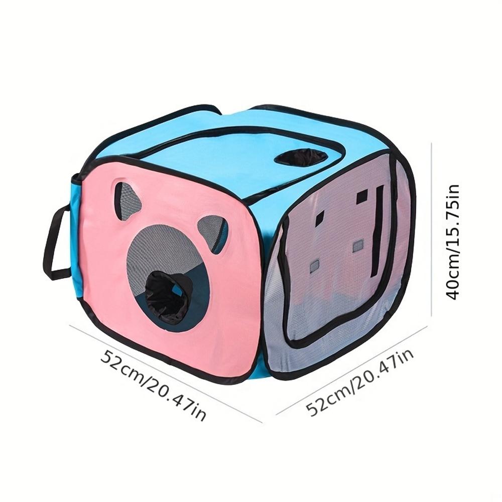 Hundetrocknerbox, faltbar, große Haustier-Trockenbox, geeignet zum Baden und Föhnen von Katzen und Hunden