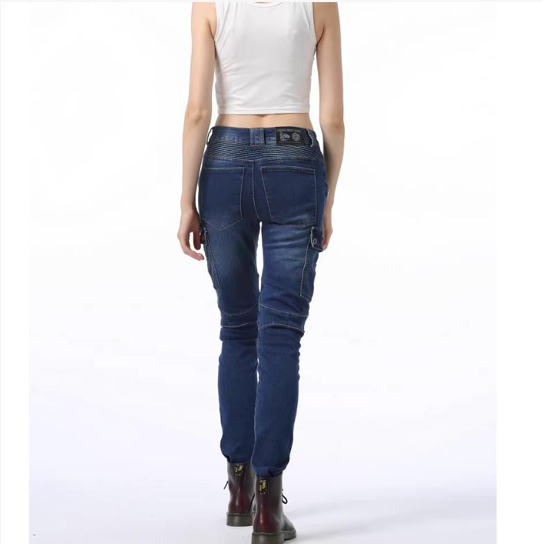 LOONG+BIKER+Women's Harley Style Jeans+Motorcycle Cycling Casual Motorcycle Racing Anti Drop Pants