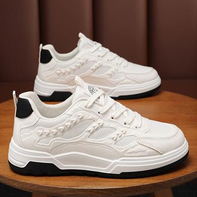 Fashion Men's Tennis Shoes Summer Breathable Casual Male Shoes Thick-soled Comfortable Vulcanized Shoes Trendy Student Sneakers for Men