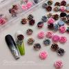 20Pcs Elegant Camellia Rose Nail Art Jewelry Charm for DIY Manicure Decoration Resin Flatback