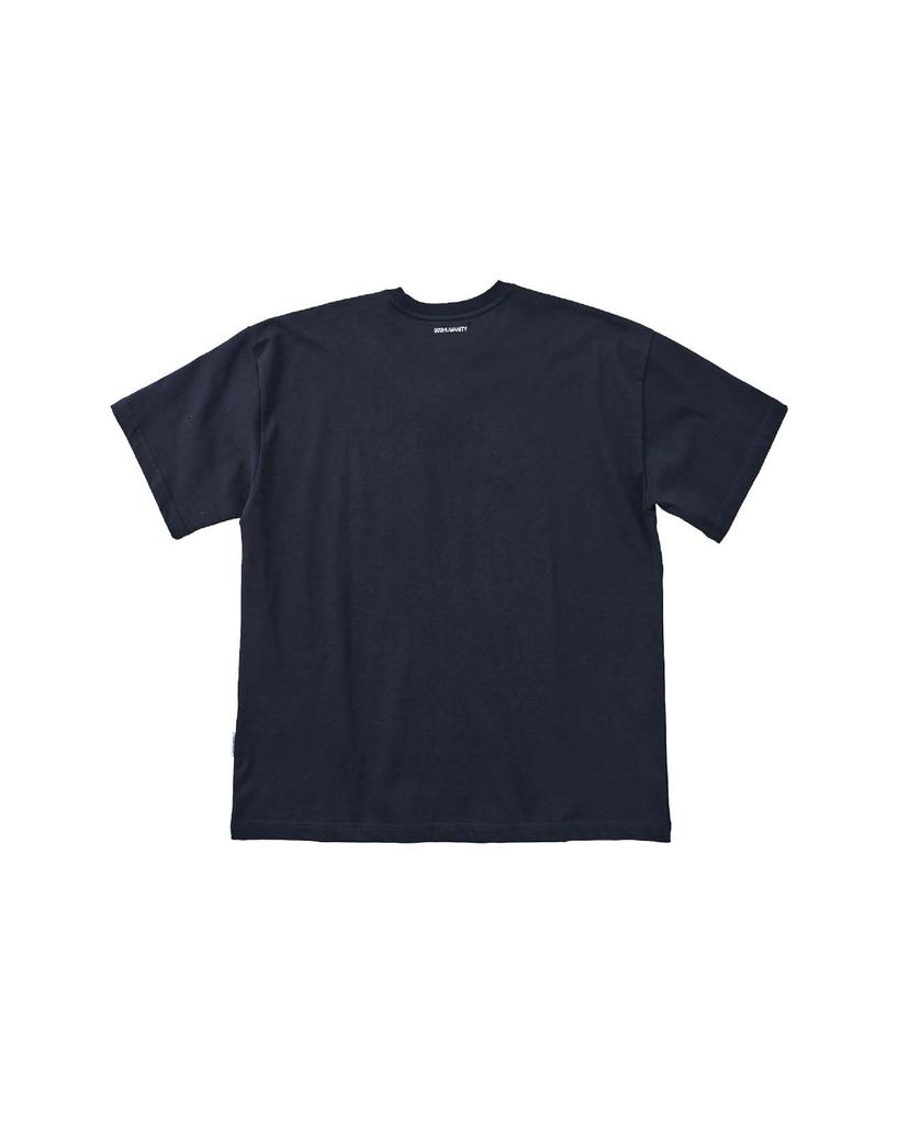999Hyumeoniti Evd Logo Half T-Shirt (Dark Navy)