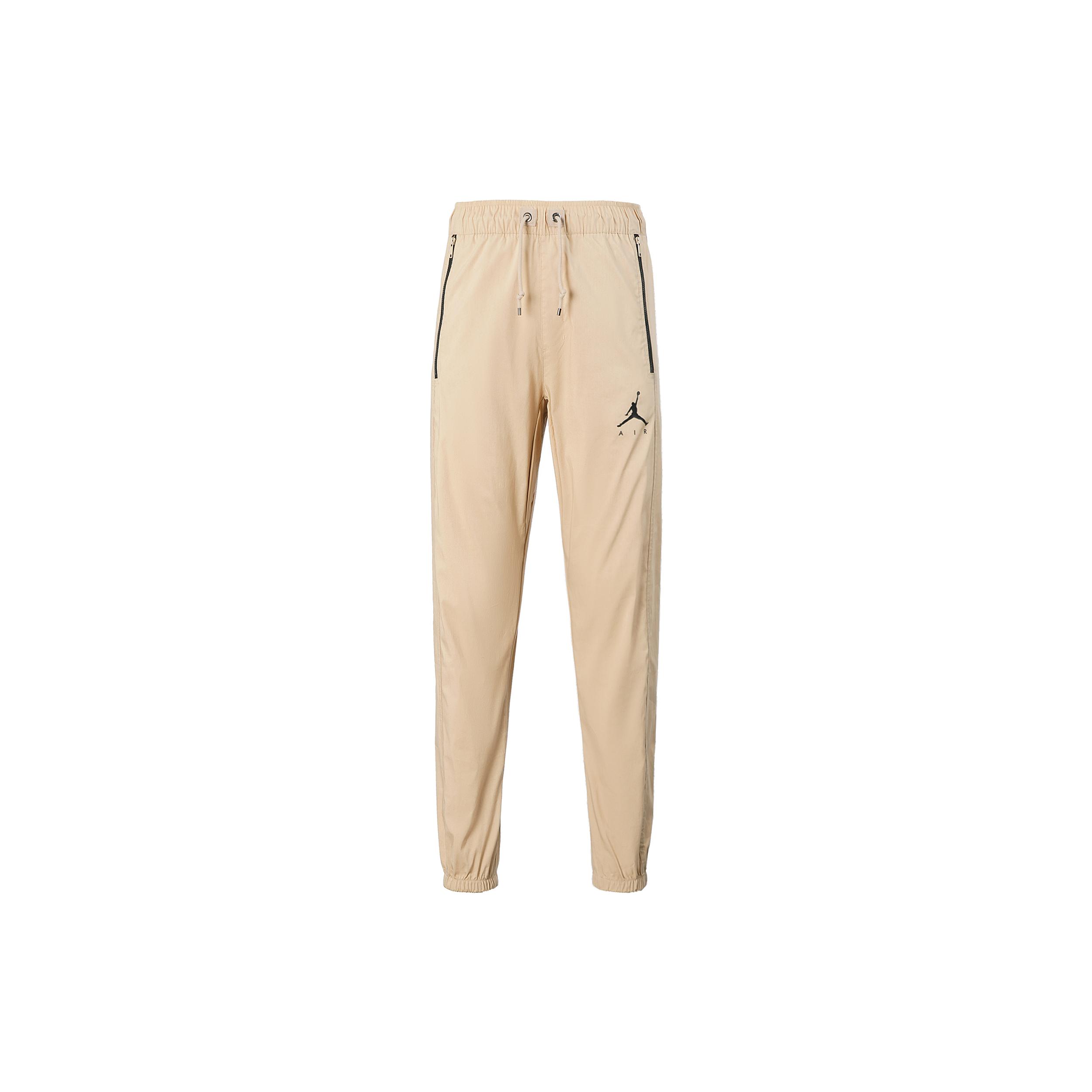 Jordan Air Knitted Sweatpants Men s Desert Yellow Moderate Cuffed Pants DJ6383-201 S