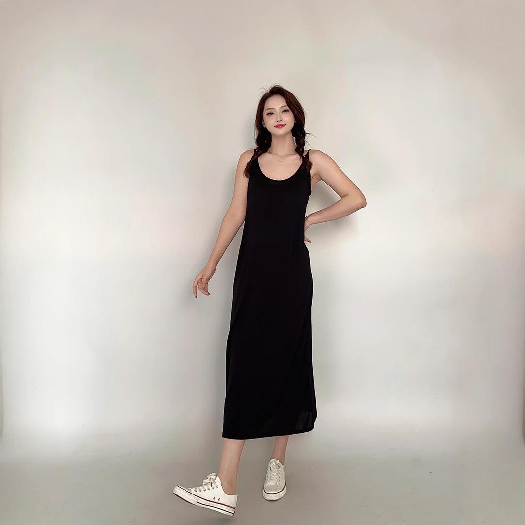

2025 Women s Modal Sleeveless Slip Dress - Plus Size Casual Vest M