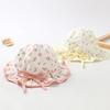 Spring Summer Cute Baby Girls Hat Floral Cotton Bucket Cap Dome Newborn Hats 1-18M