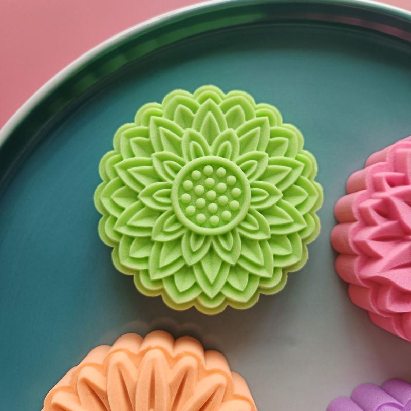 Dessert Mold Mid Autumn Festival Dessert Mould DIY Hand Pressure Fondant Decoration Tools Moon Cake Mold