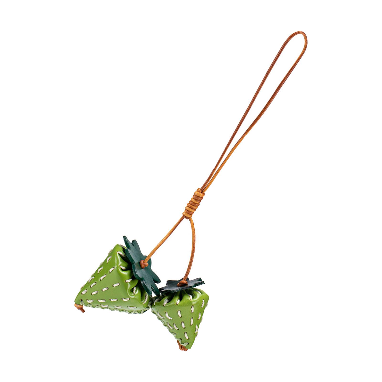 

Aesthetic Keychain Charm Strawberry Keychain for Women Bag Purse Handbag Backpack Charm Accessories Valentines Day Gifts зелений