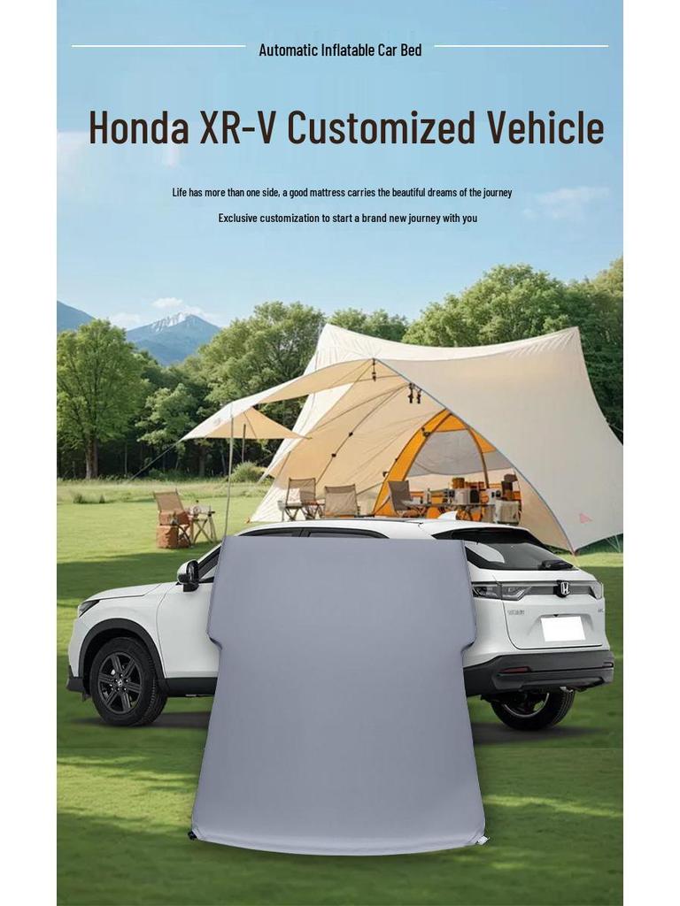 Honda XRV Inflatable Car Mattress: Trunk Leveling, Bed & Sleeping Mat for SUV Camping.