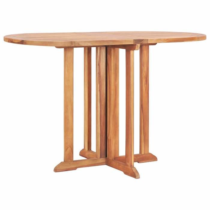 VidaXL Table pliable de jardin papillon 120x70x75 cm Bois teck solide