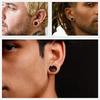 6Pcs Stainless Steel Ear Tunnels Gauges Double Flare Earrings Expander Stretchers Piercing Body Jewelry 8G-1''