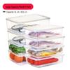 Plastic Japanese-Style Fresh-Keeping Box with Lid for Refrigerator Storage