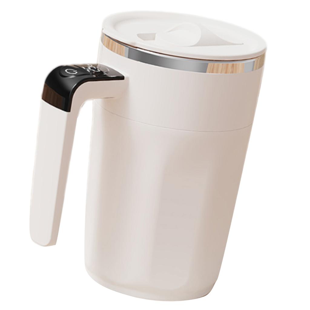 Mug Magnétique à Mélange Automatique Rechargeable Tasse à Mélanger avec Affichage LED de la Température pour Café/Lait/Poudre de Protéines