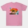 T Shirt Women California State Bear Fractal Colors Harajuku Print Kawaii Tshirt Summer Short Sleeve Female T-Shirt Top Tee
