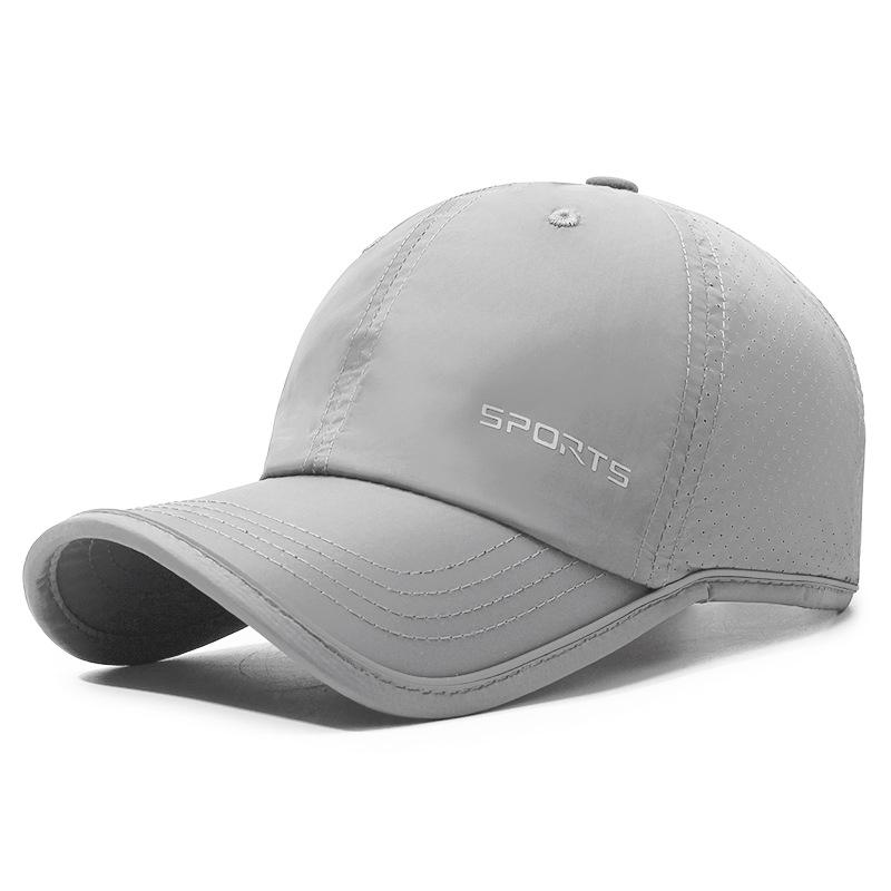 Spring Summer Reflective Strip Thin Baseball Cap Women Men Breathable Outdoor Sunshade Sunscreen Quick-Drying Cap