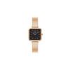 [Official Shop/Authentic Import/2-Year Warranty] Daniel Wellington DW Women's Quadro Studio 22x22 RG Black Watch, Vintage Square Design, Stylish and C