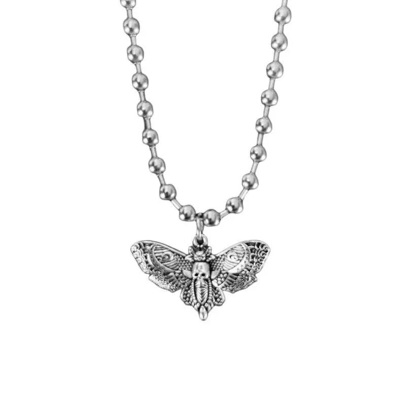 Gothic Eagle Moth Necklace - Butterfly Jewelry
