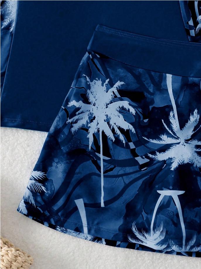 2026 Women's Tankini: High-Waisted Skirted Two-Piece Swimwear