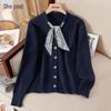 Women's Elegant V-neck Knit Cardigan