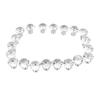 20PCS Crystal Cabinet Knobs Aluminum Alloy Transparent Round Drawer Pull Handles Knobs for Kitchen Cupboard Closet