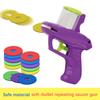Children's Flying Saucer Gun Radish Gun Carrot Saucer Gun Toy Safety EVA Soft Bullets Gun Soft Bullet Gun Kids Outdoor Games Spo