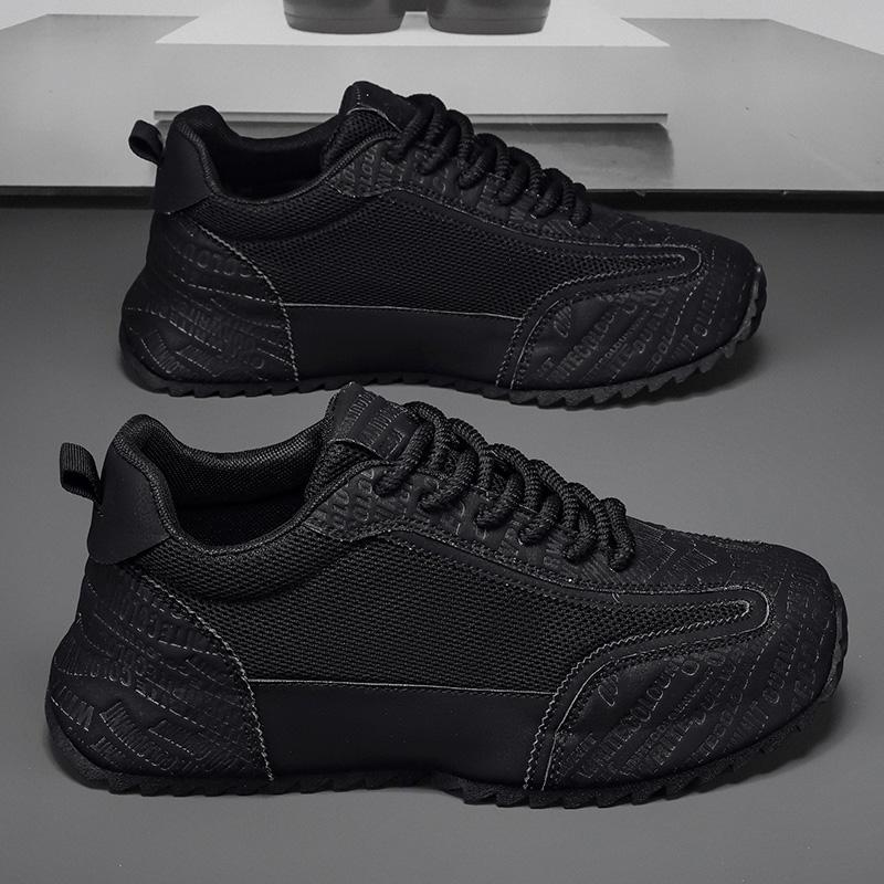 

Кроссовки мужские дизайнерские с закрытым дном, модные повседневные туфли из микрофибры и кожи, с увеличенной внутренней платформой 42