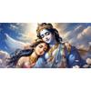 Radha Krishna Art Poster Prints For Living Room Home Decor India Traditional Mythic Culture Lord Canvas Painting Wall Art Gift