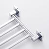 Stainless Steel Swivel Towel Bar Space Saving Wall-Mounted 2/4 Arm Rotatable Towel Storage Holder for Home Kitchen Bathroom