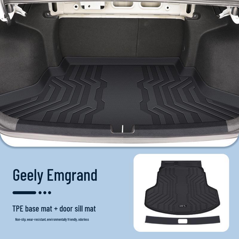 Compatible Trunk Mat for 26 Models of Geely Emgrand, 5th Gen TPE Tail Box Mat, GS Kui Xi Edition.