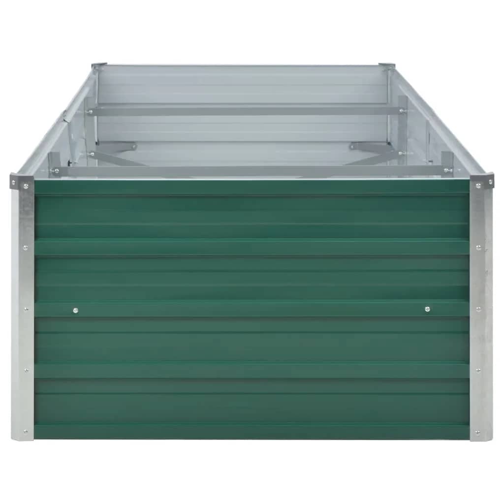 Garden Raised Bed Galvanized Steel 240 X 80 X 45 Cm Green