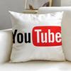 Stylish Yyoutubeing Cushion Cover Soft  EasyWash Pillow Case  Versatile for Couch Bed Travel and Office